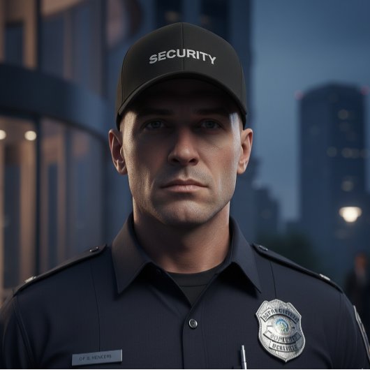Men's Security Cap Geborduurde Pet