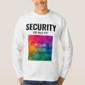 Mens Security Dubbelzijdige Template Modern T-shirt (Voorkant)