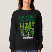 Mens Shes My Drunker Half St Patrick Day Matching  Trui (Voorkant)