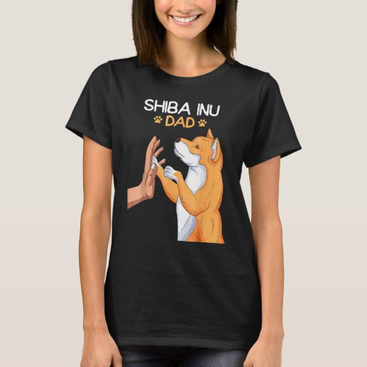 Mens Shiba Inu Dad Dog T-shirt (Voorkant)