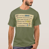 Men's shirts with a declaration. (Voorkant)