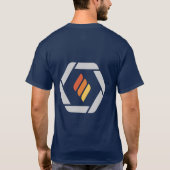 Men's Short-Sleeve Navy T-Shirt (Achterkant)