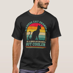 Mens Siamese Kat Vintage Siamese Kat Opa Vader T-shirt