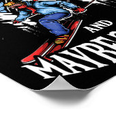 Mens Ski Lover I Like Skiing And Maybe 3 People  Poster (Hoek)