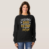 Mens Skydiving Dad Like A Normal Father But Much Trui (Voorkant volledig)