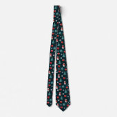 Men's Snowmen Christmas Trees Necktie Stropdas (Achterkant)