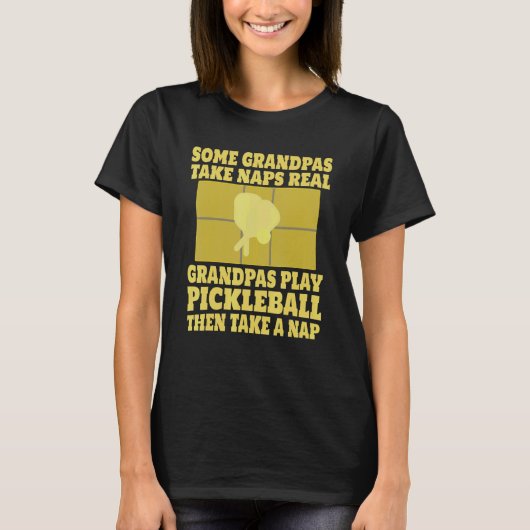 Mens Some Grandpas Take Naps Real Grandpas Play Pi T-shirt (Voorkant)