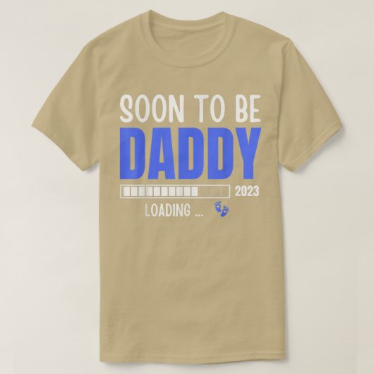 Mens Soon To Be Daddy Est T-shirt (Design voorkant)