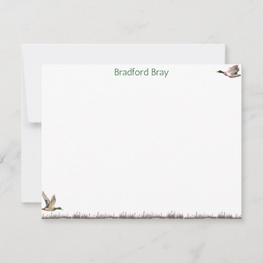 Men's Stationary Bedankkaart (Voorkant)