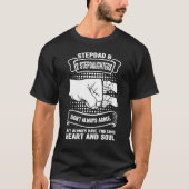 Mens stepdad & 2 stepdaughters don't always agree  t-shirt (Voorkant)