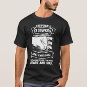 Mens stepdad & 3 stepkids don't always agree stepf t-shirt (Voorkant)