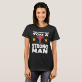 Mens Strongman vegan doesnt make you strong man bo T-shirt (Voorkant volledig)