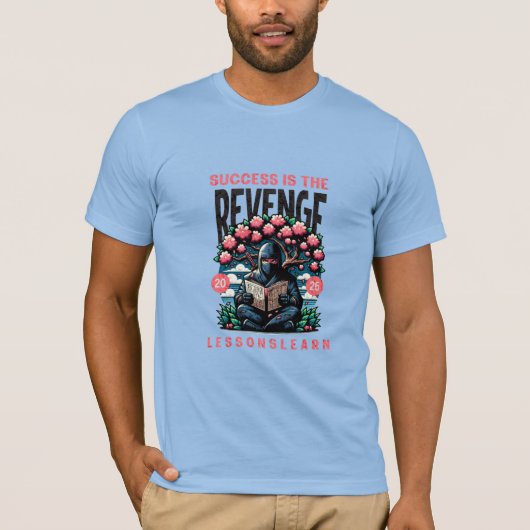 MEN'S SUCCESS REVENGE LESSONS LEARN JERSEY TEE T-SHIRT (Voorkant)