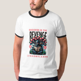 MEN'S SUCCESS REVENGE LESSONS LEARN RINGER TEE T-SHIRT
