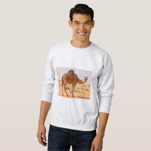 Men's  Sweatshirt  ash  I  LOVE  SAHARA (Voorkant volledig)