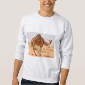 Men's  Sweatshirt  ash  I  LOVE  SAHARA (Voorkant)