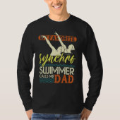 Mens Synchronized Swimming Dad Favorite Synchro Sw T-shirt (Voorkant)