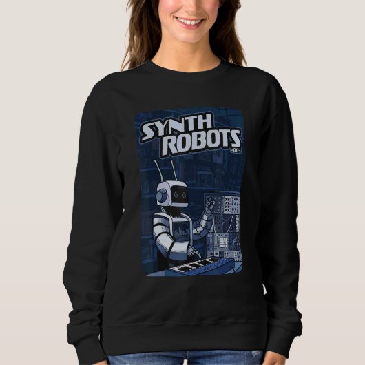 Mens Synth Robot voor Synthesizer speler en Elektr Trui (Voorkant)