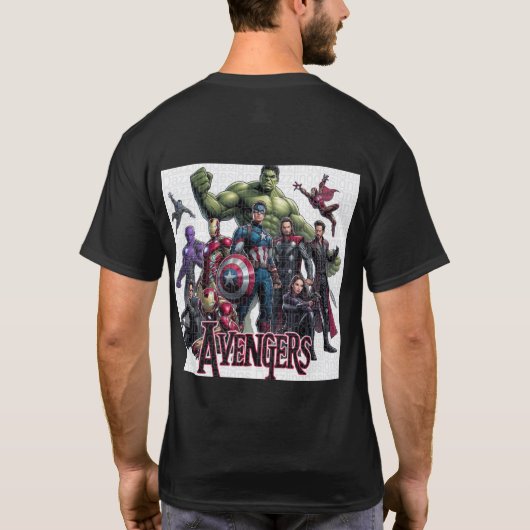 Men's T-Shirt Avengers design (Achterkant)