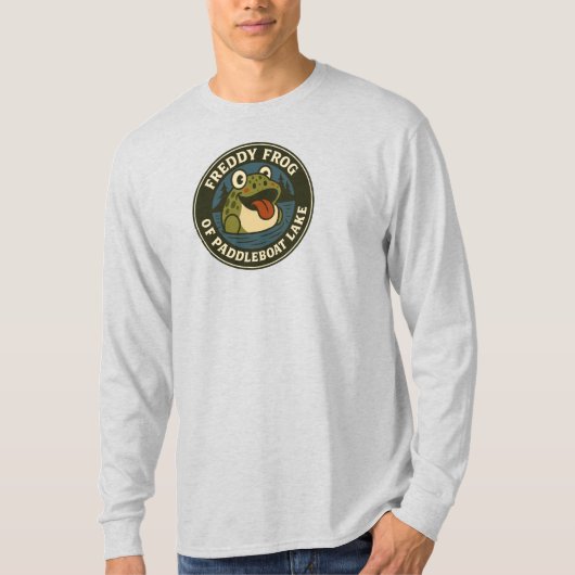 Men's T-Shirt Frog on Paddleboat Tee (Voorkant)
