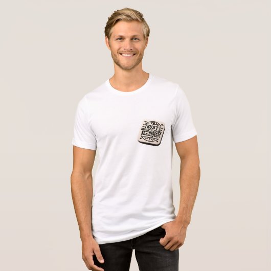 Men's T-shirt with a cool inscription (Voorkant volledig)