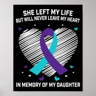 Mens Ter Nagedachtenis Aan Liefdevolle Dochter Zel Poster