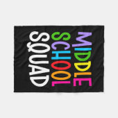 Mens terug naar school middelbare school squad tea fleece deken (Voorkant (Horizontaal))