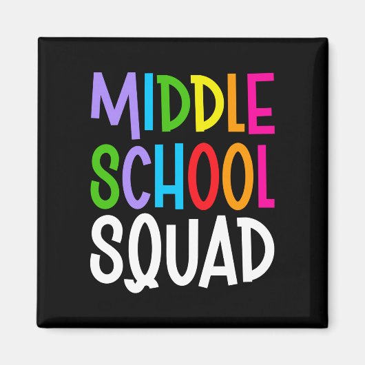 Mens terug naar school middelbare school squad tea magneet (Voorkant)
