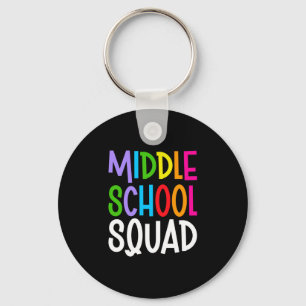 Mens terug naar school middelbare school squad tea sleutelhanger