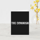 Mens The Commish-shirt - Fantasy Football Commissa Kaart (Gele Bloem)