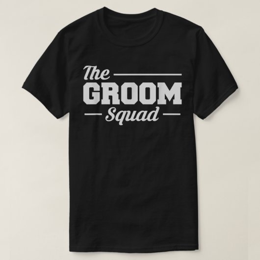 Mens The Groom SquadWedding Bachelor Party  T-shirt (Design voorkant)