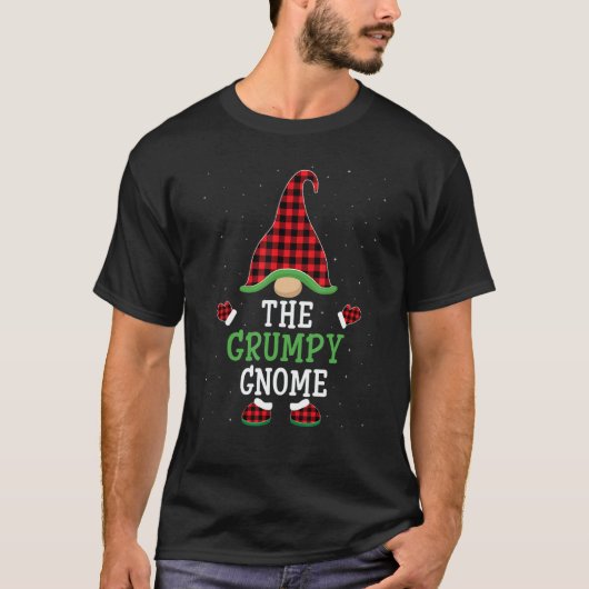 Mens The Grumpy Gnome Group Matching Grumpy Christ T-shirt (Voorkant)