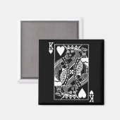 Mens The Original King Of Hearts Clic Magneet (Voorkant / Achterkant)