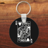 Mens The Original King Of Hearts Clic Sleutelhanger (Voorkant)