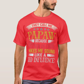 Mens They Call Me Papaw Because Partner In Crime V T-shirt