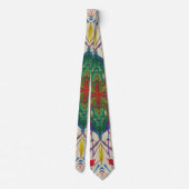 Men's tie, classy tie, colorful tie, designer tie stropdas (Achterkant)