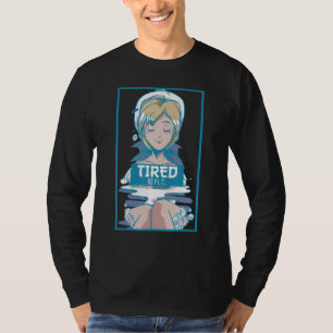 Mens Tired Vaporwave Aesthetic Femboy T-shirt