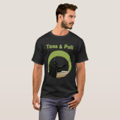 Mens Toss And Pull Vissen 2 T-shirt (Voorkant volledig)