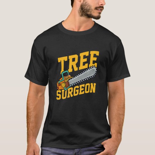 Mens Tree Surgeon Working Crafting Handyman Mechan T-shirt (Voorkant)