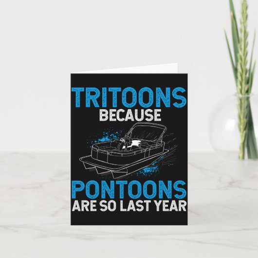 Mens tritoonboot - tritoon - tritoon kapitein kaart (Voorkant)