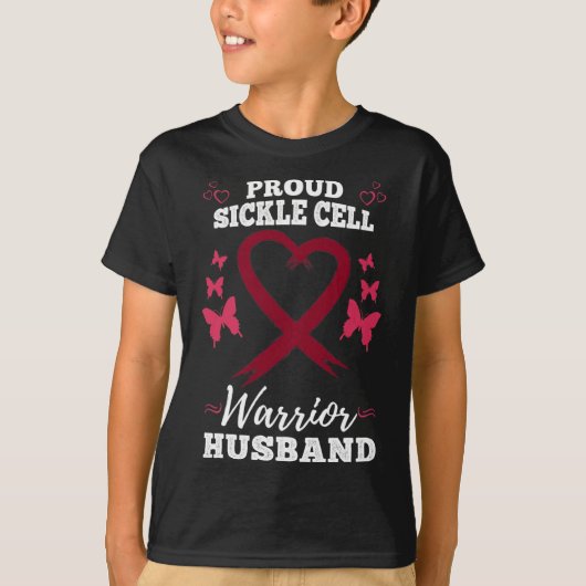 Mens Trots Sikkelcel Warrior Echtgenoot Sikkelcel T-shirt (Voorkant)