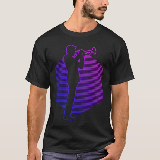 Men's Trumpet Player T-shirt (Voorkant)