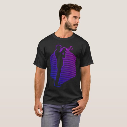 Men's Trumpet Player T-shirt (Voorkant volledig)