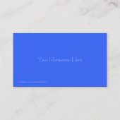 Mens uit ruimtevaartVisitekaartjes Visitekaartje (Achterkant)