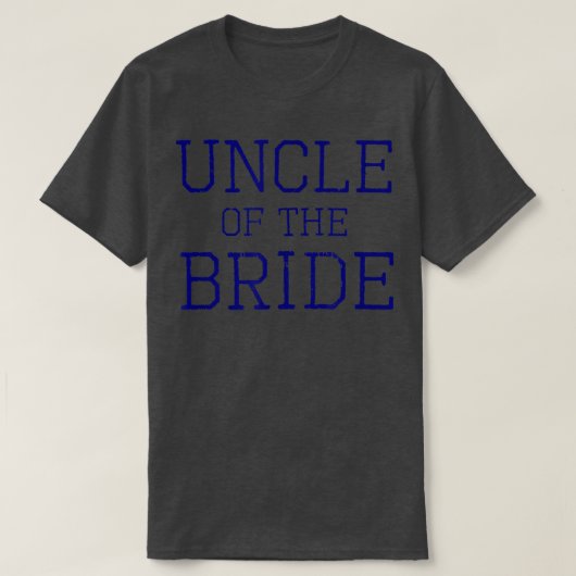 Mens Uncle of the Bride  Coordinating Wedding Part T-shirt (Design voorkant)