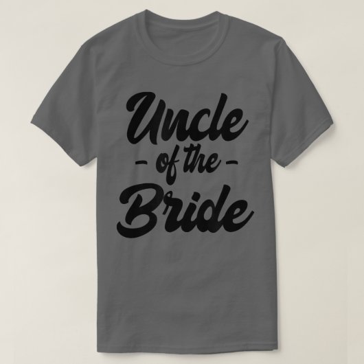 Mens Uncle of the Bride  Distressed  T-shirt (Design voorkant)