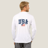 Mens USA Tri-Blend Shirt (Achterkant)