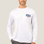 Mens USA  Tri-Blend Shirt (Voorkant volledig)