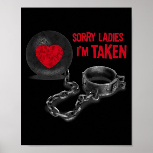 Mens Valentine's Day - Ball And Chain  Poster (Voorkant)