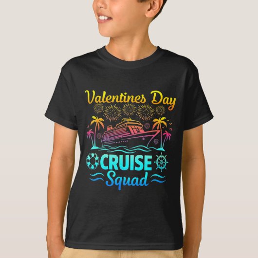 Mens Valentines Day Cruise Squad 2026 Vacation Tra T-shirt (Voorkant)